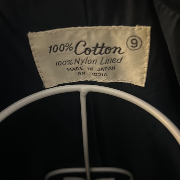 Vintage Navy blue velvet blazer - Picture 5 of 9